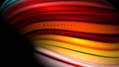 Soyut dalga sıvı renk çizgili hatları