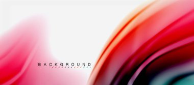 Bulanık sıvı arka plan renkleri, özet satırları, vektör çizim dalgalar