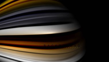 Soyut dalga sıvı renk çizgili hatları