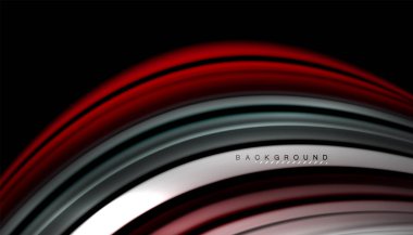 Soyut dalga sıvı renk çizgili hatları