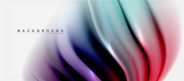 Bulanık sıvı arka plan renkleri, özet satırları, vektör çizim dalgalar