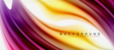 Bulanık sıvı arka plan renkleri, özet satırları, vektör çizim dalgalar