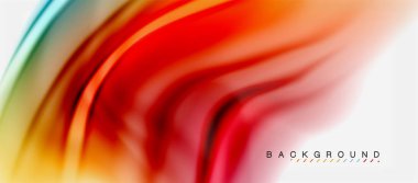 Bulanık sıvı arka plan renkleri, özet satırları, vektör çizim dalgalar