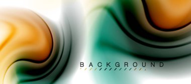 Girdap sıvısı akan renklerin hareket efekti, holografik soyut arkaplan