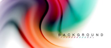 Girdap sıvısı akan renklerin hareket efekti, holografik soyut arkaplan