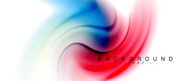 Girdap sıvısı akan renklerin hareket efekti, holografik soyut arkaplan