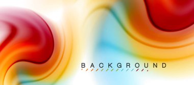 Girdap sıvısı akan renklerin hareket efekti, holografik soyut arkaplan