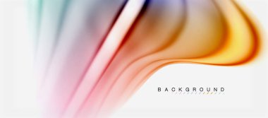 Bulanık sıvı arka plan renkleri, özet satırları, vektör çizim dalgalar