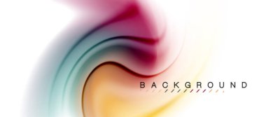 Girdap sıvısı akan renklerin hareket efekti, holografik soyut arkaplan