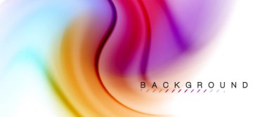 Girdap sıvısı akan renklerin hareket efekti, holografik soyut arkaplan