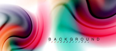 Girdap sıvısı akan renklerin hareket efekti, holografik soyut arkaplan