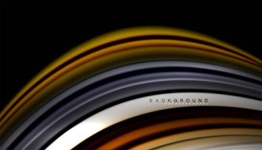 Soyut dalga sıvı renk çizgili hatları