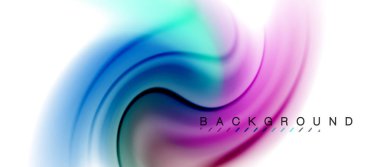 Girdap sıvısı akan renklerin hareket efekti, holografik soyut arkaplan