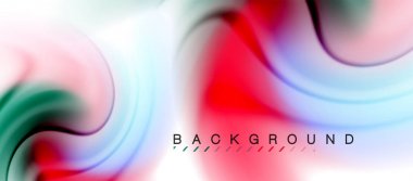 Girdap sıvısı akan renklerin hareket efekti, holografik soyut arkaplan