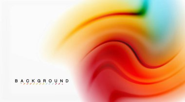 Girdap sıvısı akan renklerin hareket efekti, holografik soyut arkaplan