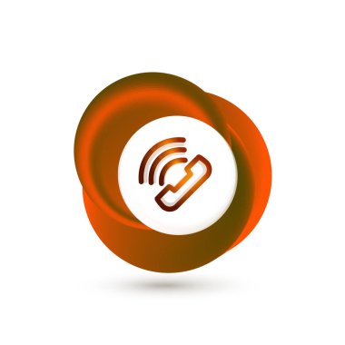 Eski moda telefon düğme, çağrı merkezi desteği simgesi