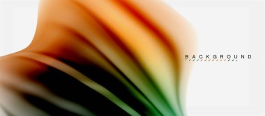 Bulanık sıvı arka plan renkleri, özet satırları, vektör çizim dalgalar