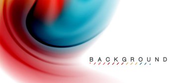 Girdap sıvısı akan renklerin hareket efekti, holografik soyut arkaplan