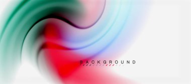 Girdap sıvısı akan renklerin hareket efekti, holografik soyut arkaplan