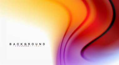 Girdap sıvısı akan renklerin hareket efekti, holografik soyut arkaplan