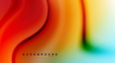 Girdap sıvısı akan renklerin hareket efekti, holografik soyut arkaplan