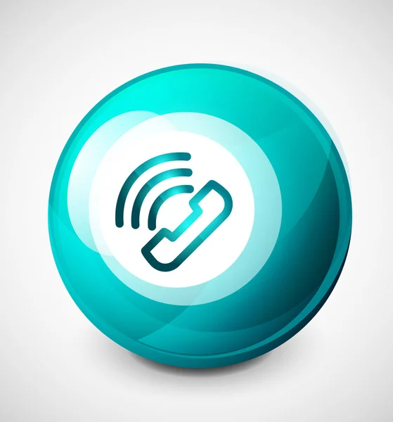 ベクトル電話サポート web ボタン — ストックベクタ