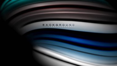 Soyut dalga sıvı renk çizgili hatları