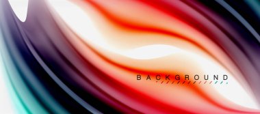 Bulanık sıvı arka plan renkleri, özet satırları, vektör çizim dalgalar