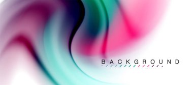 Girdap sıvısı akan renklerin hareket efekti, holografik soyut arkaplan