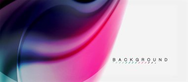 Girdap sıvısı akan renklerin hareket efekti, holografik soyut arkaplan