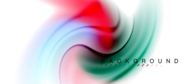 Girdap sıvısı akan renklerin hareket efekti, holografik soyut arkaplan