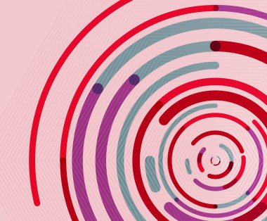 Dairesel çizgiler, daireler, geometrik arka plan
