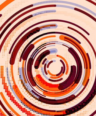 Dairesel çizgiler, daireler, geometrik arka plan