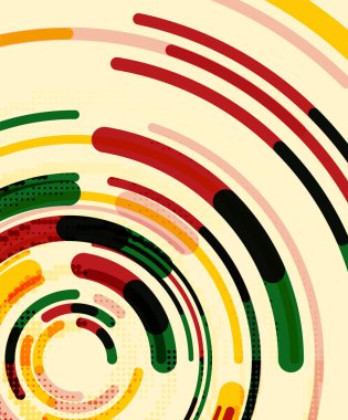 Dairesel çizgiler, daireler, geometrik arka plan