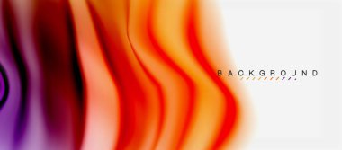 Bulanık sıvı arka plan renkleri, özet satırları, vektör çizim dalgalar