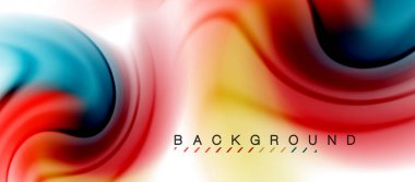 Girdap sıvısı akan renklerin hareket efekti, holografik soyut arkaplan