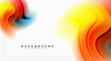 Girdap sıvısı akan renklerin hareket efekti, holografik soyut arkaplan