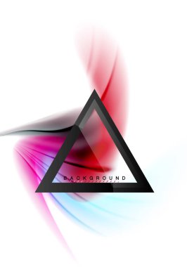 Girdap sıvısı akan renklerin hareket efekti, holografik soyut arkaplan