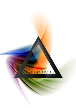 Girdap sıvısı akan renklerin hareket efekti, holografik soyut arkaplan