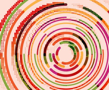 Dairesel çizgiler, daireler, geometrik arka plan