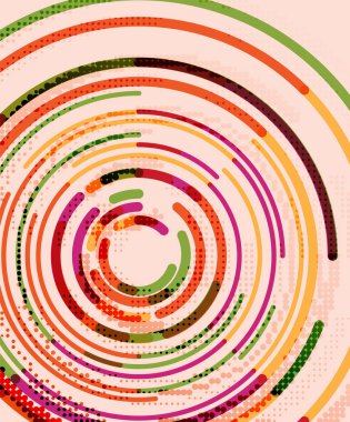 Dairesel çizgiler, daireler, geometrik arka plan