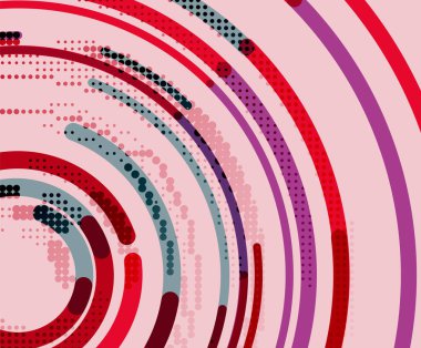 Dairesel çizgiler, daireler, geometrik arka plan