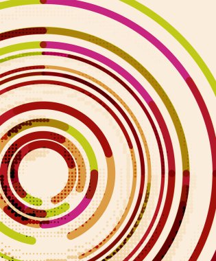 Dairesel çizgiler, daireler, geometrik arka plan