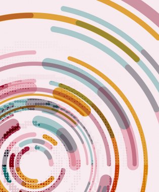 Dairesel çizgiler, daireler, geometrik arka plan