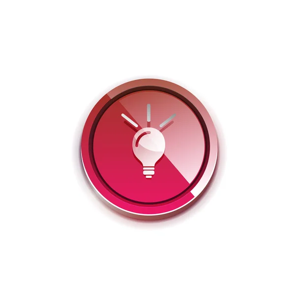 Ampoule, bouton web concept nouvelle idée — Image vectorielle