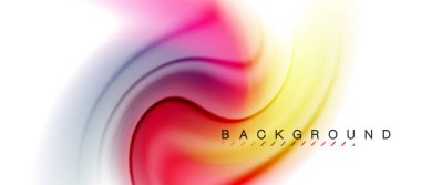 Girdap sıvısı akan renklerin hareket efekti, holografik soyut arkaplan