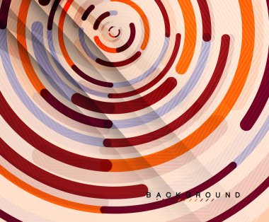 Dairesel çizgiler, daireler, geometrik arka plan