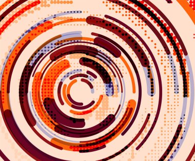 Dairesel çizgiler, daireler, geometrik arka plan