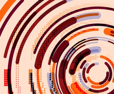 Dairesel çizgiler, daireler, geometrik arka plan