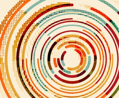 Dairesel çizgiler, daireler, geometrik arka plan
